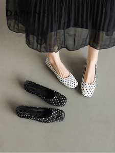 Daphne | Dotted Round Toe Flat Shoes Fall New Arrival Soft Non-slip