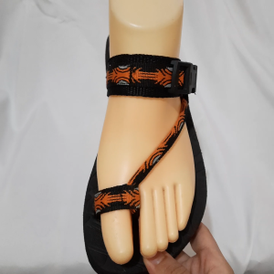 F1 Orange for Women One-Finger Style Flat Sandals catfangfootwear