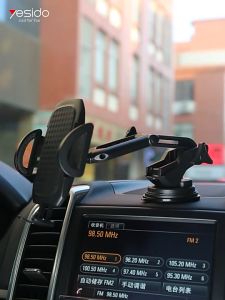 Yesido 360 Arm Truck Car Adjustable Smartphone Cellphone Mobile Cell Smart Phone Dash Dashboard Stand Mount Holder For C
