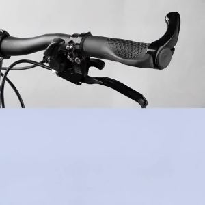1 Pair Bicycle Handlebar Grip Ergonomic Anti Skid Lock on Handle Cover Aluminum Alloy Rubber Grips MTB Bike Accessories