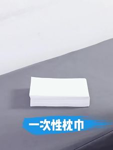 5-Star Hotel Disposable Pillowcase Non-Woven Fabric Luxe Cover Soft Skin-Friendly Breathable Hygienic Elegant Durable Convenien