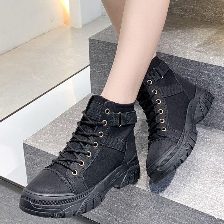 Sepatu Boots Wanita Sneakers Fashion Import Korea Premium Quality
