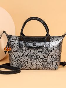 Túi Xách Da PU Thời Trang Cho Phụ Nữ Trung Niên Túi Đeo Chéo Đơn Thời Trang Mùa Hè 2024 Túi Xách Kiểu Bánh Bao Thường Ngày