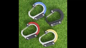 Multifunctional Hybrid Gear Clip Carabiner 360 Degree Rotating Hook Strong Buckle Camping Hiking Travel Backpack Outdoor Gadget