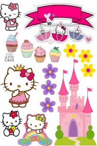 Topper kue ulang tahun kitty