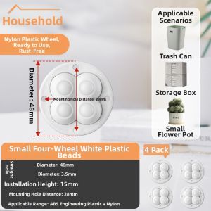 FANGXIANSHENG | Silent Self-Adhesive Mini Roller 0.5 Inch