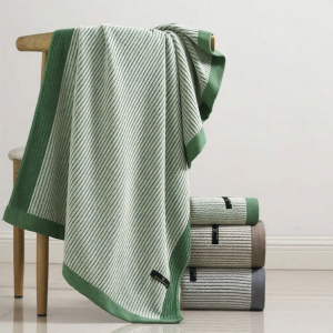 JIXIANGHAILUO | Home Cotton Men Bath Towel Stripe Pattern Water Absorbent Fast Drying