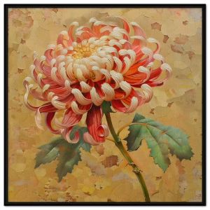 Tranh hoa cúc chất liệu sơn dầu in canvas tranh treo tường tranh dán tường decor phòng khách. CGI - 403