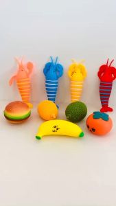 [ẢNH THẬT - NHIỀU MẪU] Trái cây hoa quả hamberger bóp giảm căng thẳng Squishy đáng yêu mochi slime bóp mềm xả stress