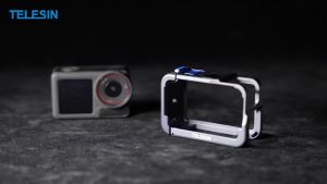 TELESIN Metal Housing Cage Utility Frame Protector Case for DJI Osmo Action 5 Pro 4 3