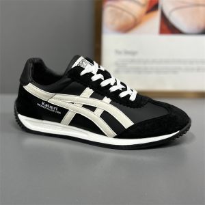 Hong Kong Mens Low-Top Casual Shoes 2023 Autumn New Style Sporty Versatile Genuine Leather Board Shoes Fashionable Canvas Sneakers