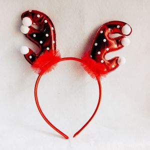 Ready Stock Fashion Glitter Christmas Headband Simple Hairband Hair Accessories时尚潮流圣诞款式发箍可爱鹿角头箍头饰发饰