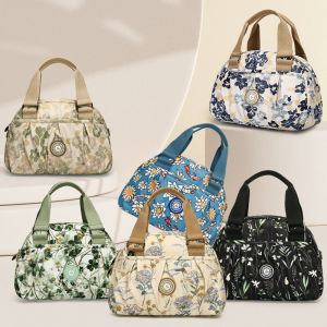 Trendy Shell Shaped Canvas Crossbody Bag for Women Commuter Single Shoulder Versatile Bag Nylon Material Zipper Closure Casual Scene