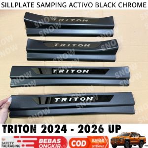Sillplate Samping New Triton 2024 2025 2026 2027 Activo Hitam Black Chrome