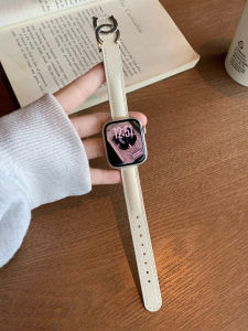 สายรัด Apple Watch S11 รุ่น Iwatch แบบบาง หัวเข็มขัดแม่เหล็ก หนังแท้ สายรัด Apple Watch 9 8 7 6 SE