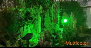 KKSKY Christmas Lights RGB Floor Lamps 10㎡ Household Owl Eye Solar Outdoor Waterproof Spotlights Are Super Bright Lawn Lights Landscape Garden Decorative Lamp Illuminating Trees Flowers Stones Roads Walls Villas Courtyards