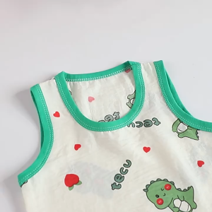 เสื้อกร้ามเด็ก เสื้อกร้าม+กางเกงขาสั้น เสื้อผ้าเด็กอ่อน ชุดเซท 2 ชิ้น Size80-110cm BXT30