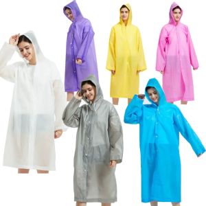 Không Dùng Một Lần Dày Mờ Không Thấm Nước nam giới trưởng thành Phụ Nữ Trẻ Em Tích Hợp Bán Trong Suốt áo mưa đi bộ