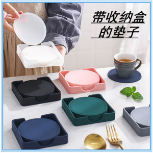 Heat Proof Mat Nordic Style Non-Slip Coaster Household Dining Table Placemat Bowl Mat Plate Scald Preventing Met Kitchen round Minimalist Table Mat