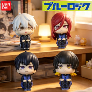 Bandai | Blue Lock Q Version Anime Figures Isagi Yoichi / Nagi Seishiro / Bachira Meguru Action Figures Collectible Model Ornament Toy