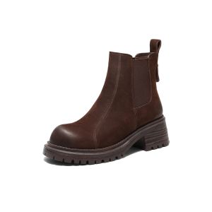 Belle | Thick Sole Fleece Lined Warm Chelsea Boots