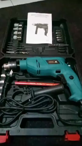 Mesin Bor Listrik 13mm Bolak Balik Electric Drill Bor Beton Kayu Besi Tembok Bor Listrik Impact Impact Drill Listrik Model: reaim-ddcjz001