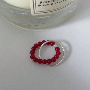 Double Layer Minimalist Handmade Pure Silver Ring Stackable Vintage Chinese Design High End Fashion Jewelry Accessories