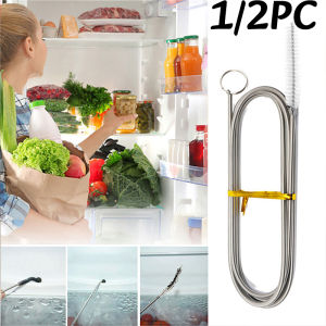 1/2PC Long Refrigerato Drain Dredging Brush Flexible Drain Cleaner Fridge Drain Hole Dredge Tool Bathroom Sink Clog Remover Tool
