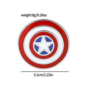 Bandai | Movie Captain America Shield Brooch Enamel Pin Fashion Men And Women Badge for Backpack Accessories Gifts