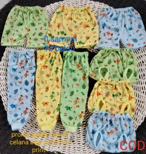 promo paket hemat celana bayi 0 sampai 3 bulan full print