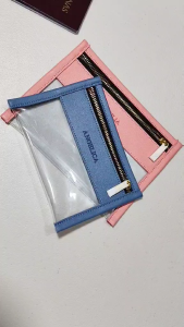 Personalized PVC Travel Organizer / Passport Holder by Emagine / E-MAGINE (FREE NAME) Small and Medium Size