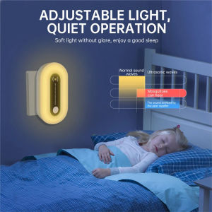 Ultrasonic Mosquito Repellent for Indoor Electronic Repeller Light Mouse Repellent Pest Control for BugsMosquito Mouse