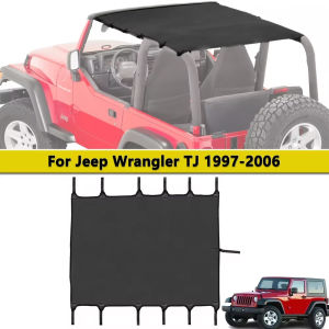 Soft Roof Top Cover Car Extented Bikini Top for Jeep Wrangler TJ 1997-2006 Car Sunshade Anti UV Insulation Exterior Accessories
