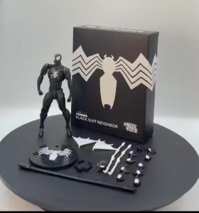 Bandai | Venom Black Set Spider Man Action Doll Joint Removable Collection Model Ornament Male Birthday Gift
