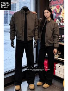 YOULIN | Waterproof Bomber Jacket Mens Grey