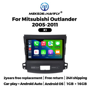 MEKEDE Android Auto Wireless Carpaly Car Radio For Mitsubishi Outlander 2 2005-2012 Multimedia Video Player GPS Navigation Wifi