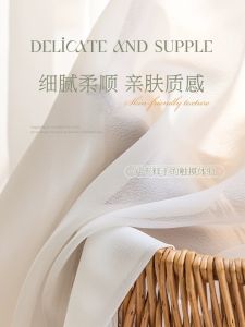 Scratch Resistant White Sheer Curtain for Bedroom Living Room Diamond Day Curtain Langsir for Sliding Door Window Panel