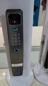 TERLARIS PENGIRIMAN CEPAT COD ALOY-X Smart Door Lock Fingerprint Password Key Card/SMART door lock pintu rumah kantor gedung multifungsi card aluminium sensor sidik jari kode kunci/kunci rumah 1 set keamanan tingkat tinggi canggih murah mudah