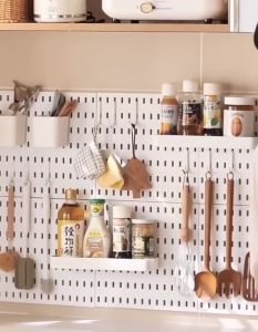 DIY Wall Shelf Pegboard Switch Rack Kit Hole Board for Wall Home Decor Hanging Shelf Decoration