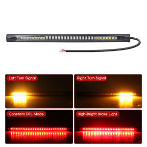 KEVANLY | Universal Motorcycle LED Tail Brake Light Strip 12V Turn Signal Tail Warning Light DRL Driving Lamp for Motorbike Scooter