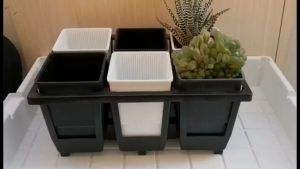 Succulent Flowerpot Control Root High Waist Square Plastic Thickened Flower Pot Bracket Square Plant Gardening