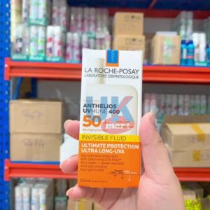 Kem Chống Nắng Dạng Sữa Lỏng Nhẹ Không Nhờn Rít La Roche Posay Anthelios Invisible Fluid Spf 50 15ml - 50Ml Chống nắng tối ưu và bảo vệ da trước tác hại môi trường