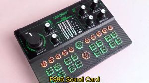 Siborie F996 soundcard Mixer Bluetooth Sound Card for phone PC Karaoke Keluarga Audio USB External