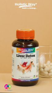 Holistic Way Liver Detox + Dandelion & Milk Thistle – Supports Liver Function Detoxification & Alcohol Defence | Kidney & Bladder Health — Vegan (90 Vegetarian Capsules)