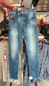 Celana Jeans Pria Dewasa Gabrielle BBRD066V12222 Slim Fit Biru Wash Panjang Amigo