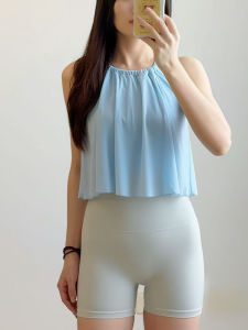 เสื้อกั๊กโยคะแบบมีโครง ผ้าตาข่าย สำหรับผู้หญิง ป้องกันแรงกระแทก วิ่ง ออกกำลังกาย ใส่กลางแจ้ง สายรัด ชุดกีฬา ชุดชั้นใน