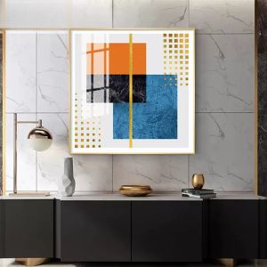 Modern Minimalist Crystal Ceramic Painting