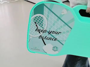 Portable Badminton Net Set Folding Volleyball Tennis Net with Badminton Racket Stand for Outdoors Courtyard