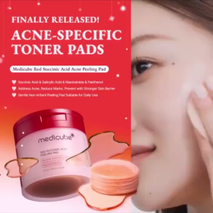 Medicube Red Succinic Acid Panthenol 70 Pads | Niacinamide + Salicylic Acid Skincare