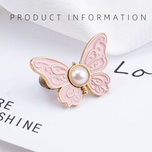 Mới Pearl Butterfly Cuff Jeans Thắt Eo Thắt Lưng Thời Trang Tháo Rời Không Cần Đinh Cài Thắt Eo Cài Quần Jeans